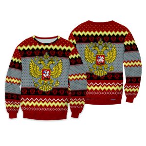 Russia Coat Of Arms Ugly Christmas Sweater - Russia Coat Of Arms Ugly Christmas sweatshirt