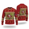 San Francisco 49ers Establish In 1946 Snowflake Reindeer Christmas Sweater Product Photo 1