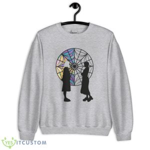 Silhouettes Spiderweb Addams and Enid Sinclair Shirt - Unisex Heavy Blend Crewneck Sweatshirt
