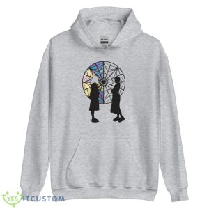 Silhouettes Spiderweb Addams and Enid Sinclair Shirt - Unisex Heavy Blend Hooded Sweatshirt