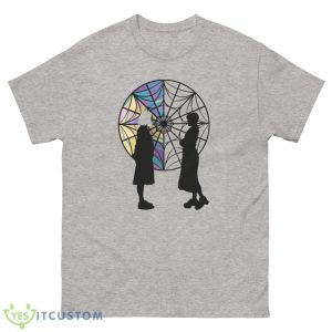 Silhouettes Spiderweb Addams and Enid Sinclair Shirt - 500 Men’s Classic Tee Gildan