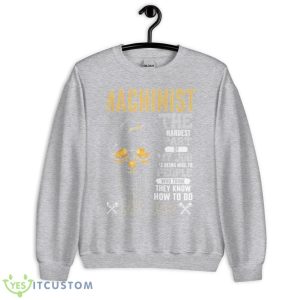 Skull Machinist The Hardest Part Of My Job Is Being Nice To People Shirt - Unisex Heavy Blend Crewneck Sweatshirt