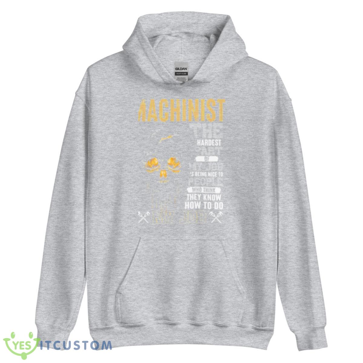 Skull Machinist The Hardest Part Of My Job Is Being Nice To People Shirt 6 Skull Machinist The Hardest Part Of My Job Is Being Nice To People Shirt - Unisex Heavy Blend Hooded Sweatshirt
