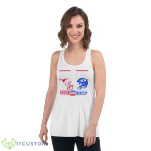 SMU Vs BYU 2022 New Mexico Bowl Matchup Shirt - Women's Flowy Racerback Tank