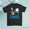 Snoopy And Charlie Brown Happy Detroit Lions Fans Shirt Product Photo 1