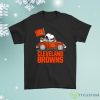 Snoopy And Woodstock Ride The Cleveland Browns Car Shirt Product Photo 1