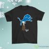 Snoopy Paints The Detroit Lions Logo Football Shirt Product Photo 1
