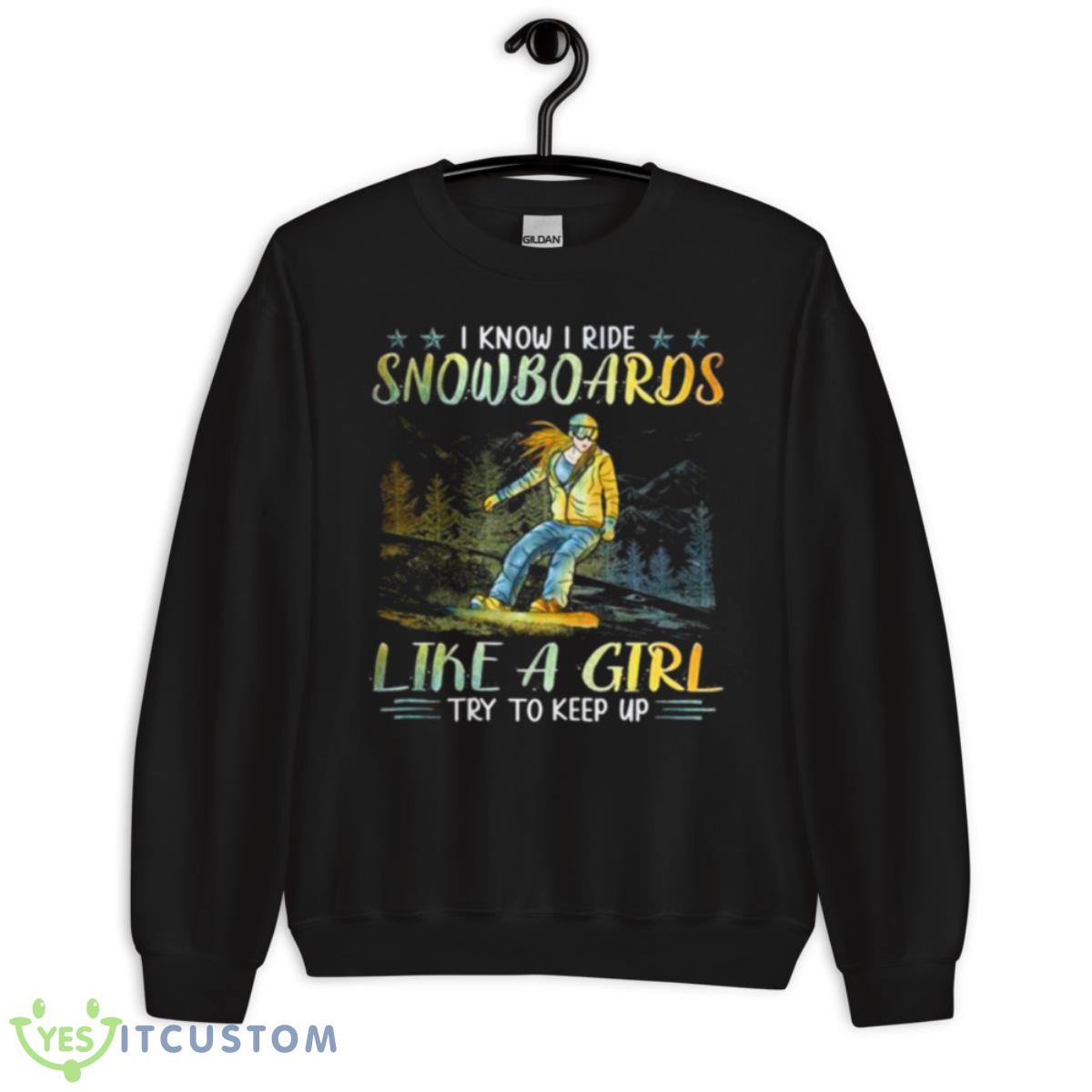 Snowboarding Shirt 3 Snowboarding Shirt - Unisex Crewneck Sweatshirt