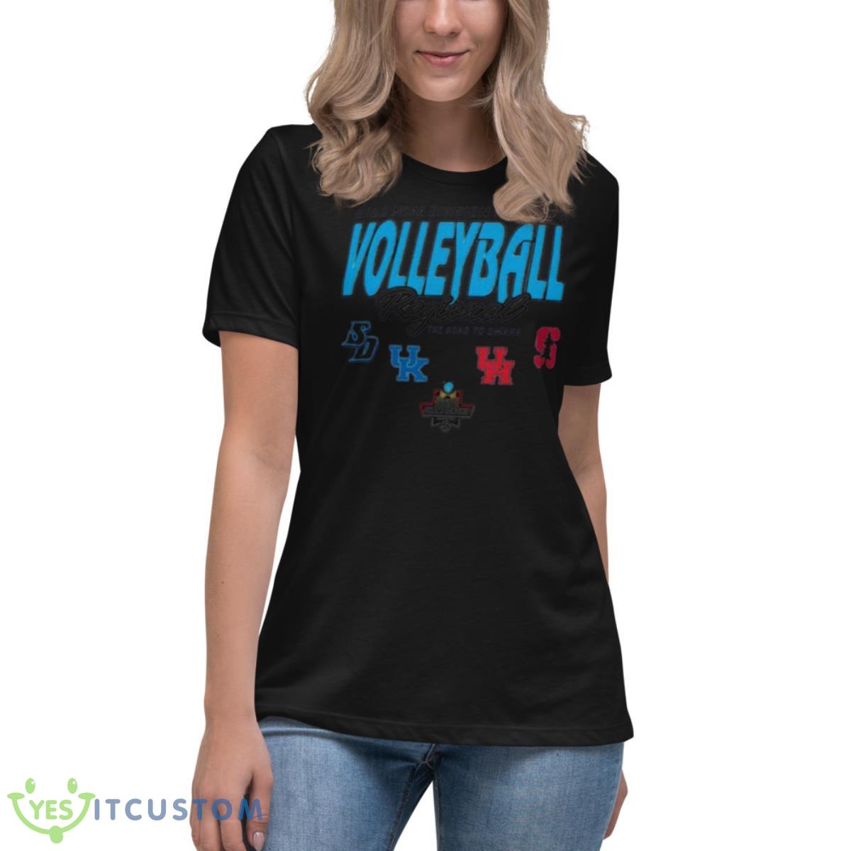 Stanford 2022 NCAA Division I Women’s Volleyball Regional The Road To Omaha Shirt 6 Stanford 2022 NCAA Division I Women’s Volleyball Regional The Road To Omaha Shirt - Women's Relaxed Short Sleeve Jersey Tee