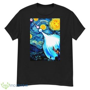 Starry Night Van Gogh Goku Vs Vegeta Dragon Ball Z shirt Product Photo 1