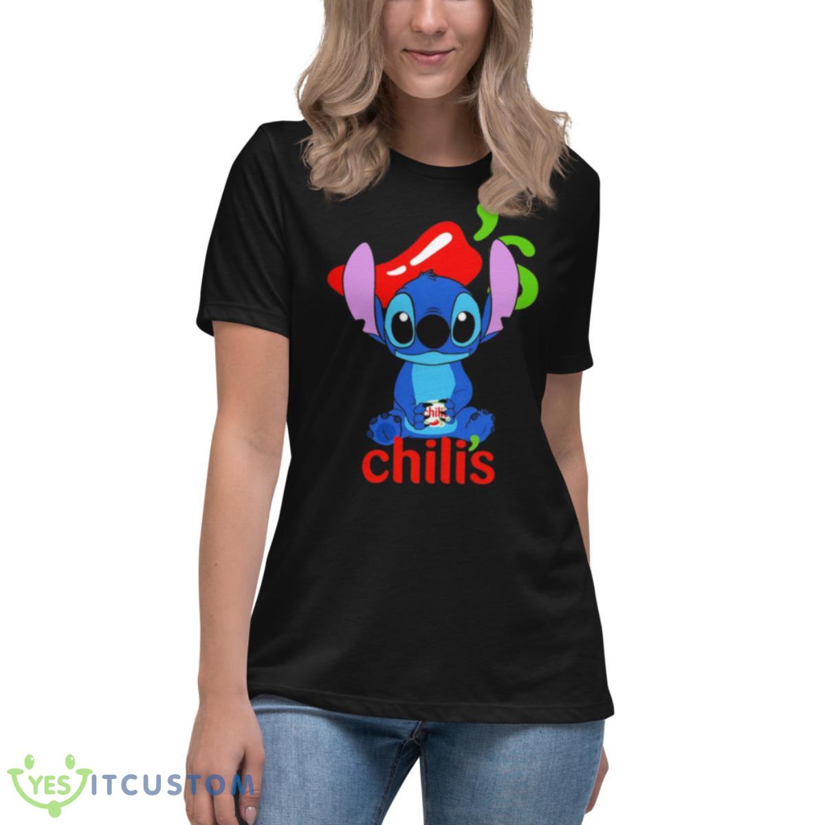 Stitch holding chili’s nice shirt 6 Stitch holding chili’s nice shirt - Women's Relaxed Short Sleeve Jersey Tee