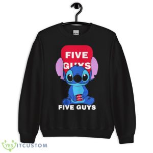 Stitch holding five guys sign nice shirt - Unisex Crewneck Sweatshirt