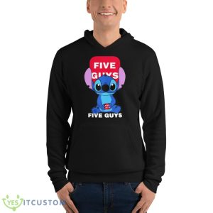 Stitch holding five guys sign nice shirt - Unisex Fleece Pullover Hoodie