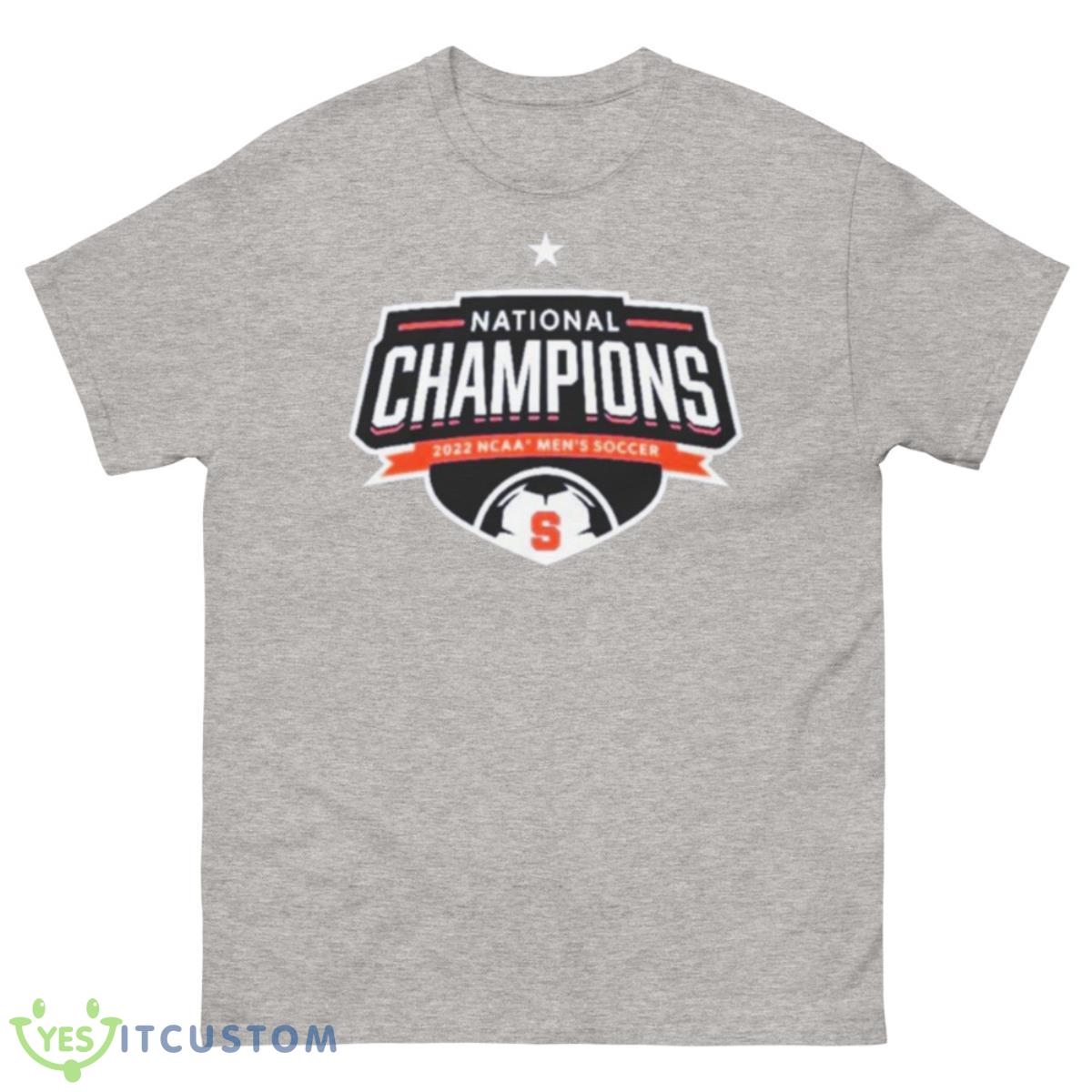 Syracuse Orange National Champions 2022 NCAA Men’s College Cup Shirt 10 Syracuse Orange National Champions 2022 NCAA Men’s College Cup Shirt - 500 Men’s Classic Tee Gildan