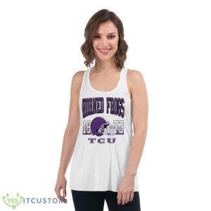 TCU Horned Frog 1873 Vintage Shirt - Women's Flowy Racerback Tank