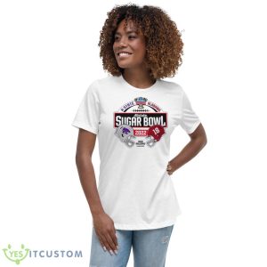 The Alabama Vs Kansas State 2022 Sugar Bowl Match Up Shirt - Women's Relaxed Short Sleeve Jersey Tee