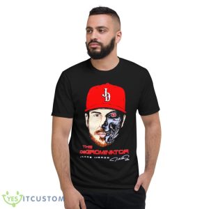 The Degrominator jacob degrom face signature Texas shirt - Short Sleeve T-Shirt