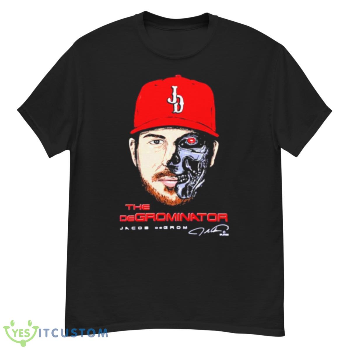 The Degrominator jacob degrom face signature Texas shirt 12 The Degrominator jacob degrom face signature Texas shirt - G500 Men’s Classic T-Shirt