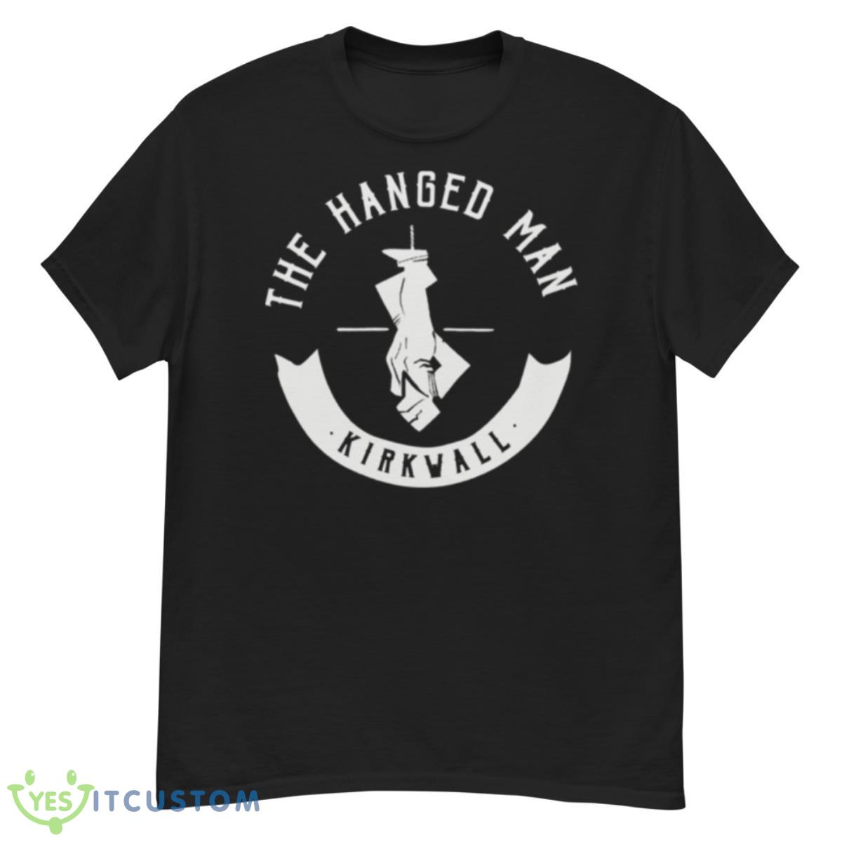 The Hanged Man Pub Kirkwall Logo Dragon Age 2 White Logo shirt 12 The Hanged Man Pub Kirkwall Logo Dragon Age 2 White Logo shirt - G500 Men’s Classic T-Shirt