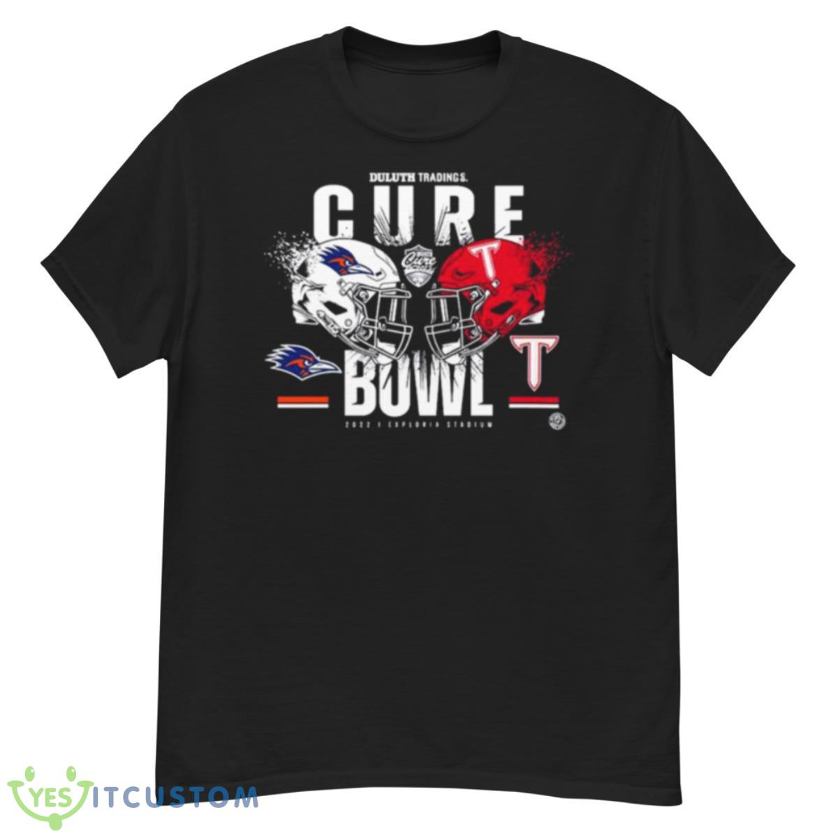 Troy Trojans Vs UTSA Roadrunners 2022 Duluth Trading Cure Bowl Shirt 2 Troy Trojans Vs UTSA Roadrunners 2022 Duluth Trading Cure Bowl Shirt Product Photo 2
