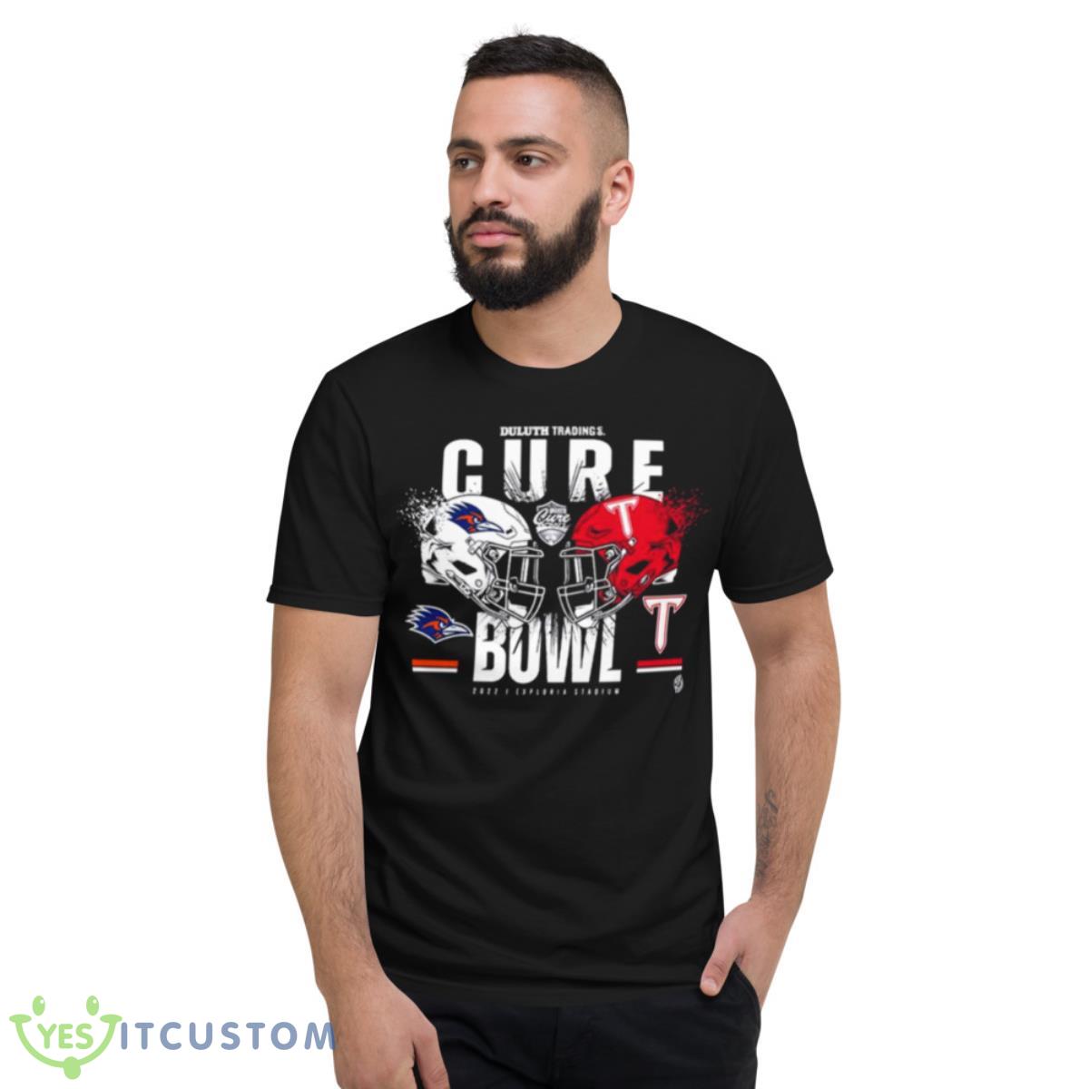 Troy Trojans Vs UTSA Roadrunners 2022 Duluth Trading Cure Bowl Shirt 4 Troy Trojans Vs UTSA Roadrunners 2022 Duluth Trading Cure Bowl Shirt Product Photo 4