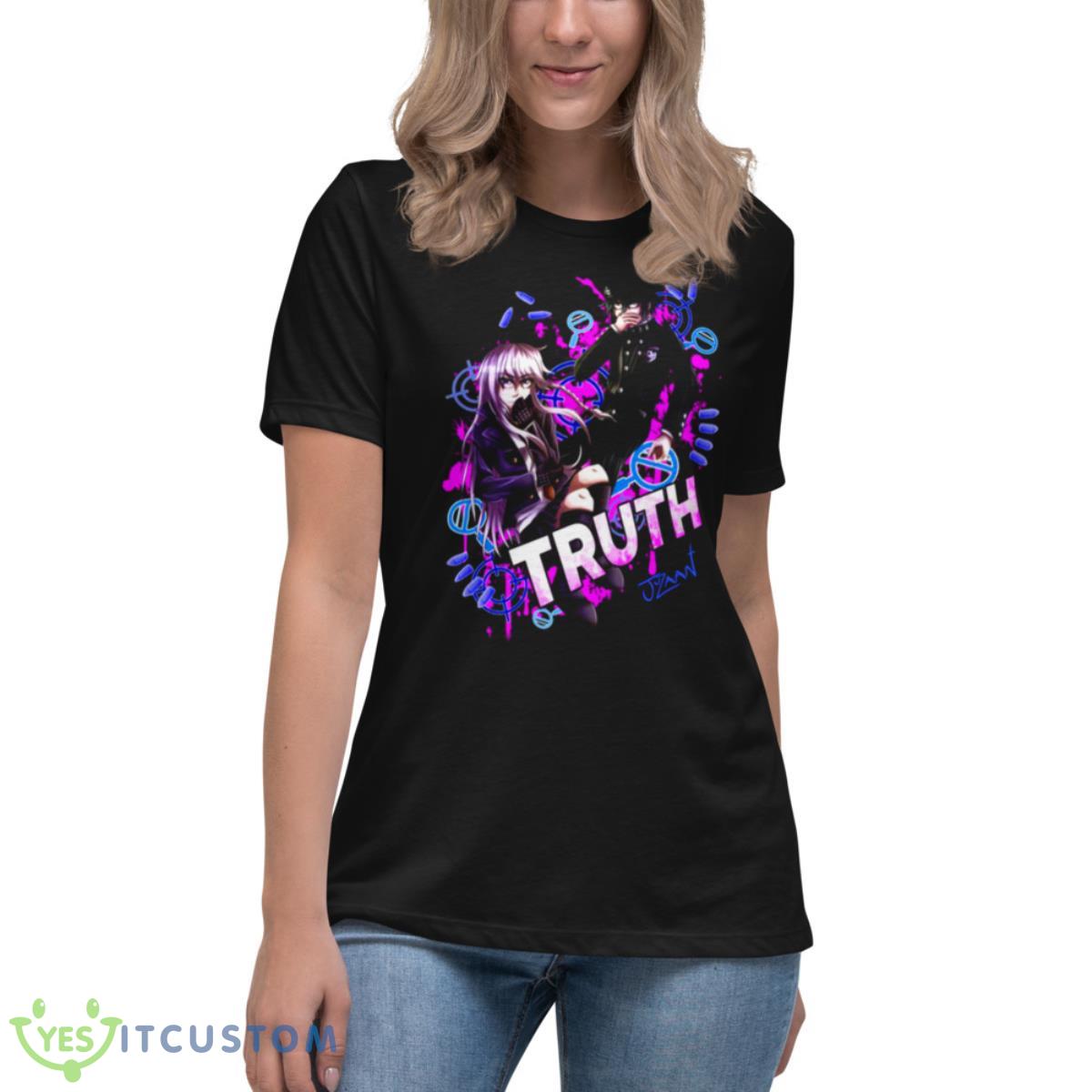 Truth Danganronpa Graphic shirt 6 Truth Danganronpa Graphic shirt - Women's Relaxed Short Sleeve Jersey Tee