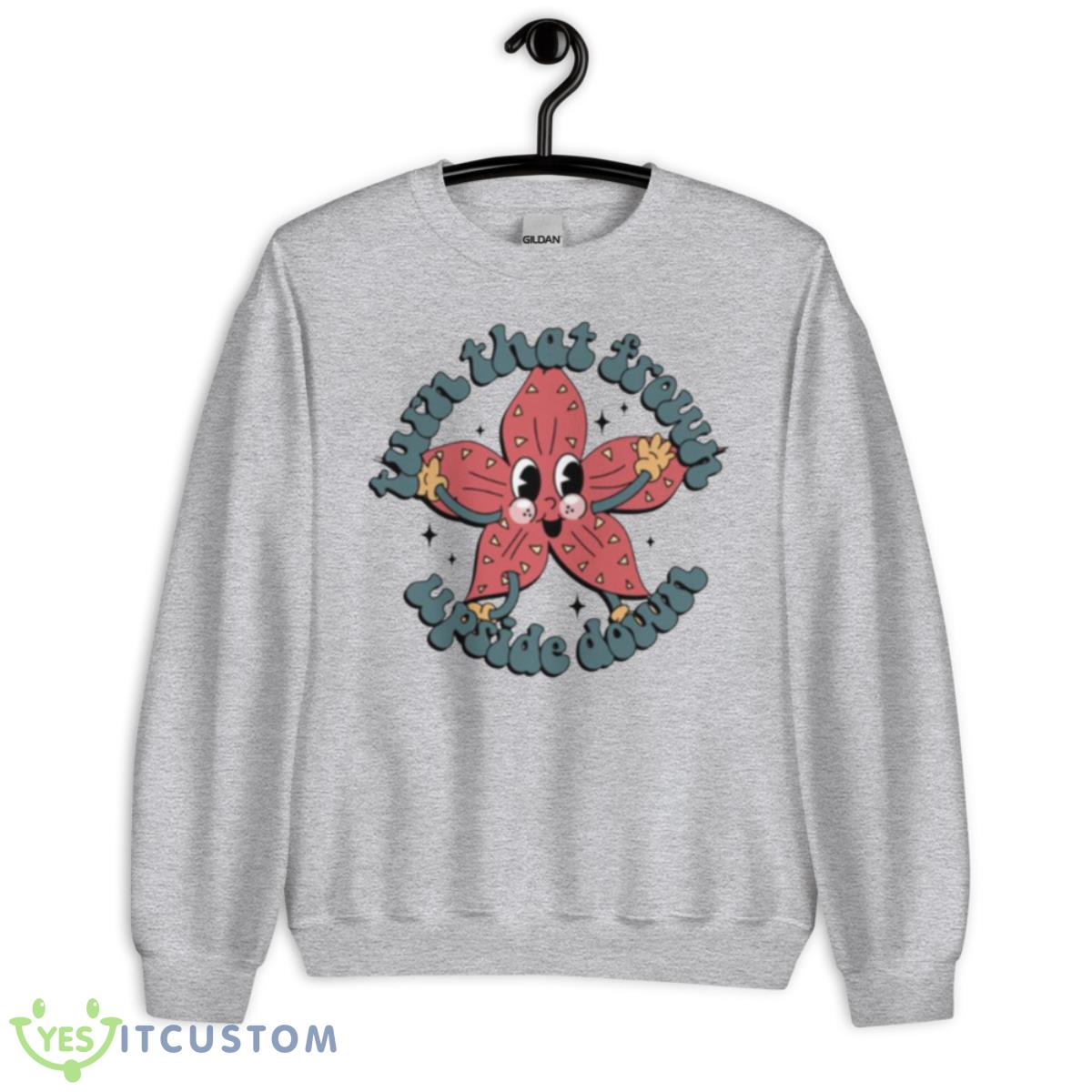 Turn That Frown Upside Down Stranger Things shirt 11 Turn That Frown Upside Down Stranger Things shirt - Unisex Heavy Blend Crewneck Sweatshirt