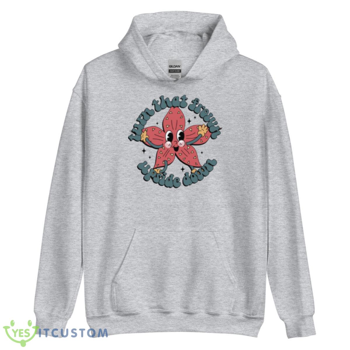 Turn That Frown Upside Down Stranger Things shirt 3 Turn That Frown Upside Down Stranger Things shirt - Unisex Heavy Blend Hooded Sweatshirt