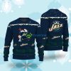 Utah Jazz Snoopy Christmas Light Woodstock Snoopy Ugly Christmas Sweater Product Photo 1