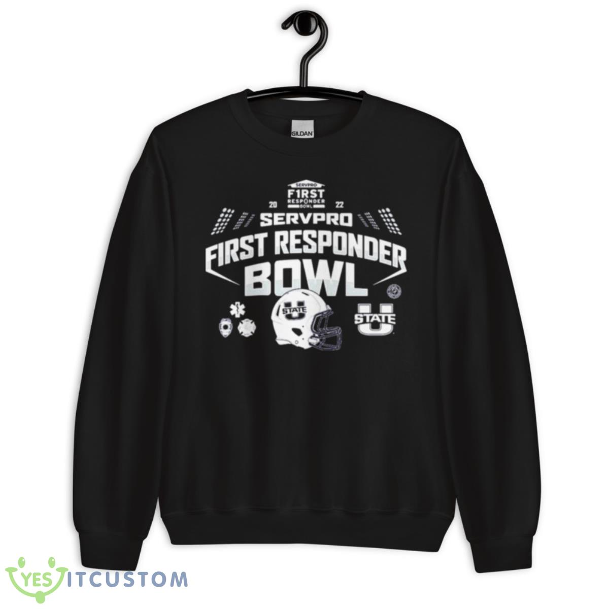 Utah State Aggies 2022 Servpro First Responder Bowl Shirt 3 Utah State Aggies 2022 Servpro First Responder Bowl Shirt - Unisex Crewneck Sweatshirt
