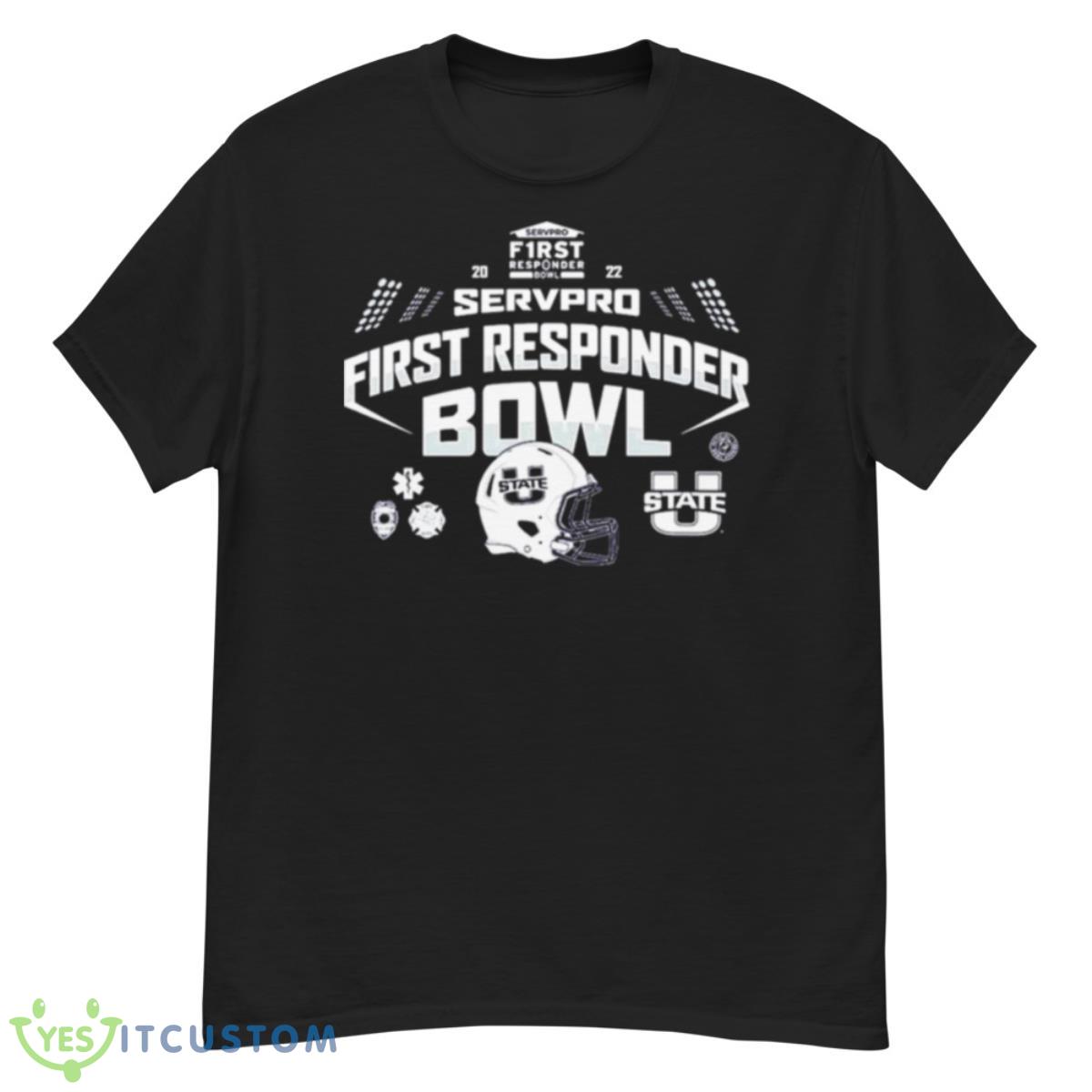 Utah State Aggies 2022 Servpro First Responder Bowl Shirt 12 Utah State Aggies 2022 Servpro First Responder Bowl Shirt - G500 Men’s Classic T-Shirt