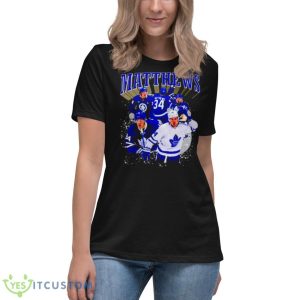 Auston Matthews 34 Toronto Maple Leafs NHL hockey shirt 11 Auston Matthews 34 Toronto Maple Leafs NHL hockey shirt - Women's Relaxed Short Sleeve Jersey Tee