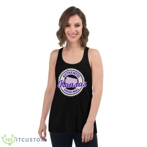 Authentic Original Kansas State Colors Shirt - Women's Flowy Racerback Tank