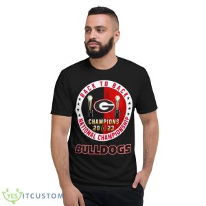 Back To Back 2023 National Champions Bulldogs Matchup Shirt - Short Sleeve T-Shirt