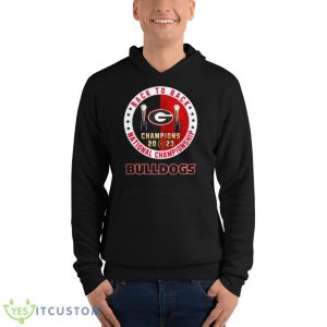 Back To Back 2023 National Champions Bulldogs Matchup Shirt - Unisex Fleece Pullover Hoodie