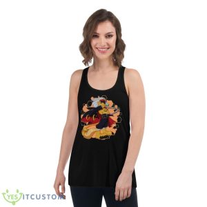 Bancholeomon Chibi Manga Design Digimon shirt - Women's Flowy Racerback Tank