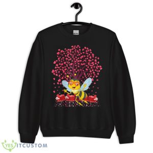 Bee Lover Heart Tree Bee Valentine’s Day Shirt - Unisex Crewneck Sweatshirt