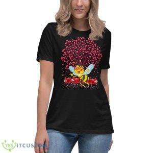 Bee Lover Heart Tree Bee Valentine’s Day Shirt - Women's Relaxed Short Sleeve Jersey Tee
