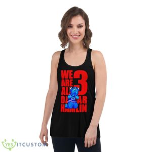 Billy Buffalo We Are All 3 Damar Hamlin Shirt - Women's Flowy Racerback Tank