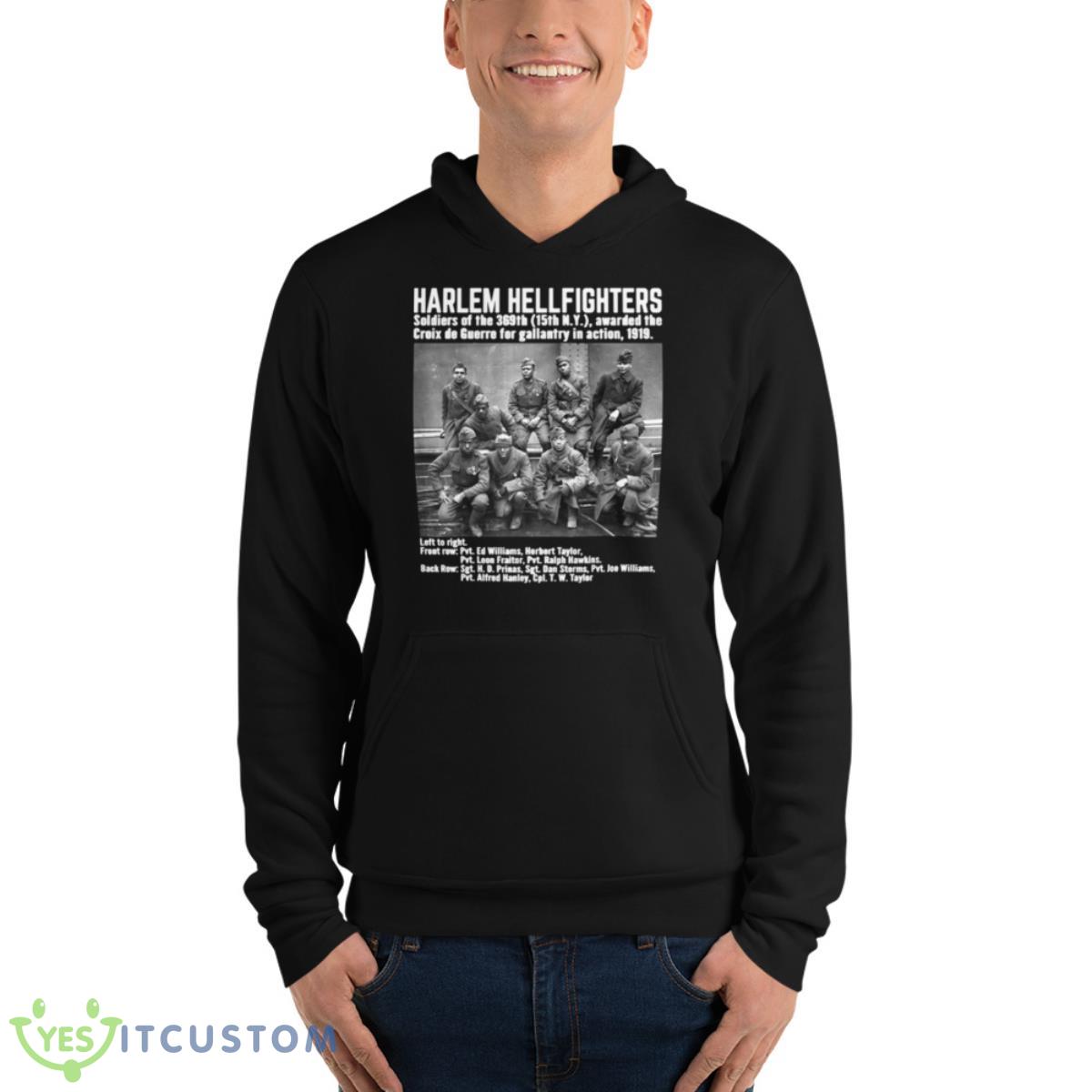 Black Military History USA Black History Harlem Hellfighters Shirt 4 Black Military History USA Black History Harlem Hellfighters Shirt - Unisex Fleece Pullover Hoodie