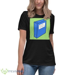 Boner Shield Book Shirt 11 Boner Shield Book Shirt - Women's Relaxed Short Sleeve Jersey Tee
