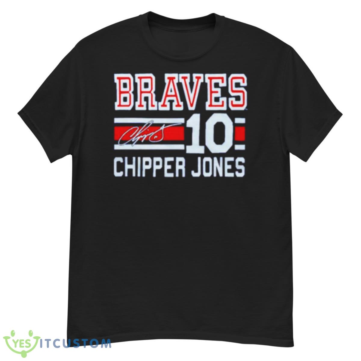 Braves Chipper Jones No 10 Signature Shirt 12 Braves Chipper Jones No 10 Signature Shirt - G500 Men’s Classic T-Shirt