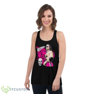 Bret Hart Hitman Old School Shirt - Women's Flowy Racerback Tank