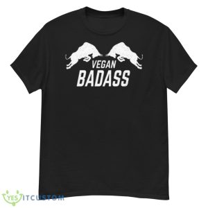 Bulls Vegan Badass White Design Shirt - G500 Men’s Classic T-Shirt