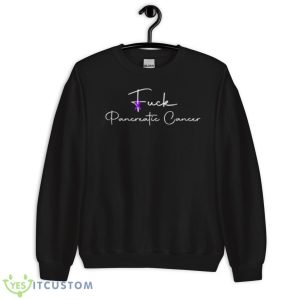 Cancer Awareness Fuck Cancer Purple Ribbon Funny Pancreatic Shirt 8 Cancer Awareness Fuck Cancer Purple Ribbon Funny Pancreatic Shirt - Unisex Crewneck Sweatshirt