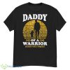 Cancer Awareness Mens Daddy Of A Warrior Childhood Ribbon Warrior Shirt - G500 Men’s Classic T-Shirt