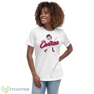 Carlos Correa Minnesota Caricature Baseball Shirt - Women's Relaxed Short Sleeve Jersey Tee