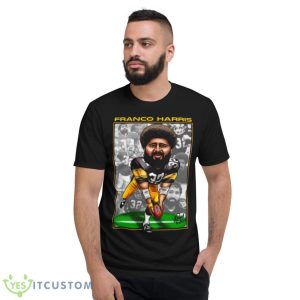 Cartoon Design Franco Harris Signature shirt - Short Sleeve T-Shirt