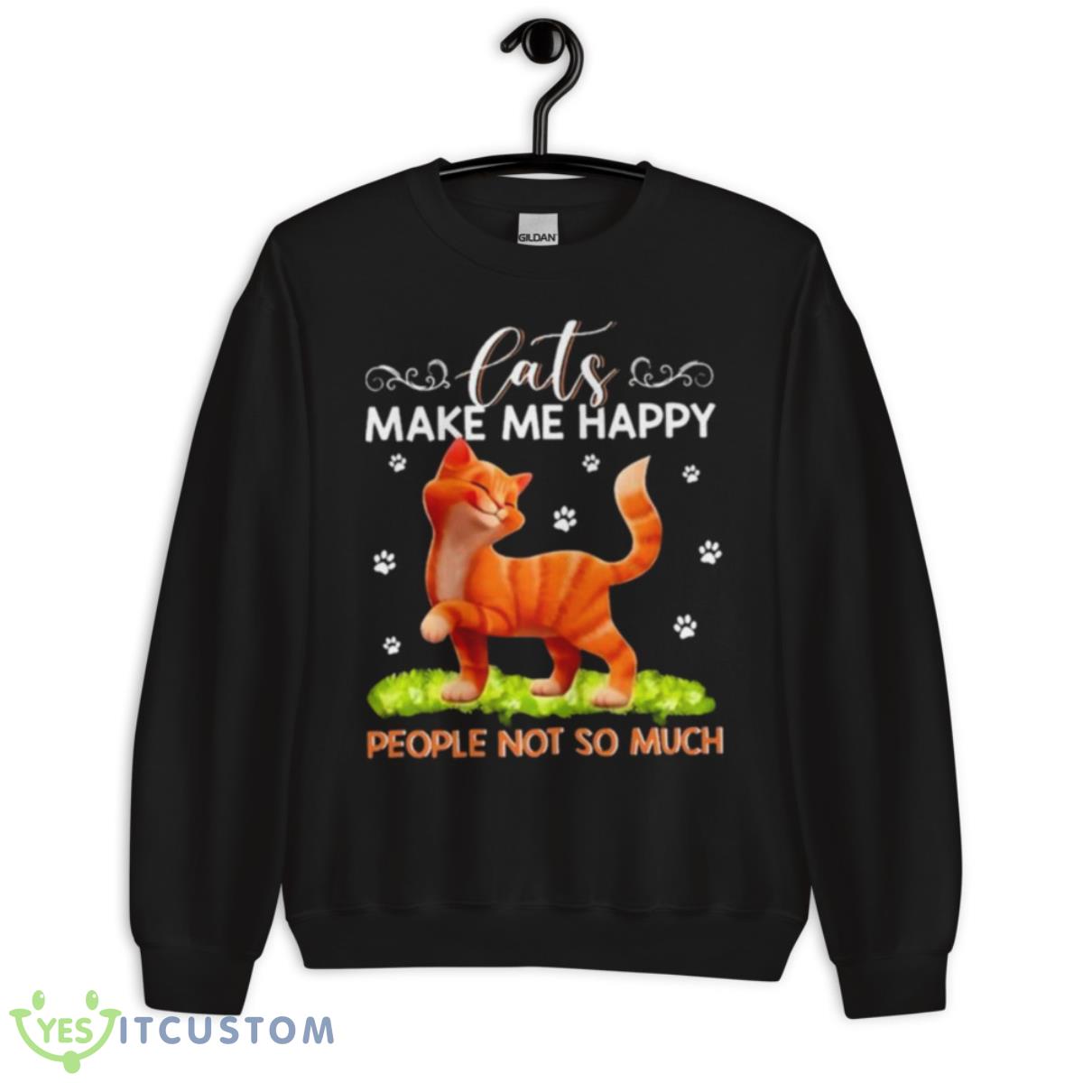 Cats Make Me Happy People Not So Much Shirt 13 Cats Make Me Happy People Not So Much Shirt - Unisex Crewneck Sweatshirt