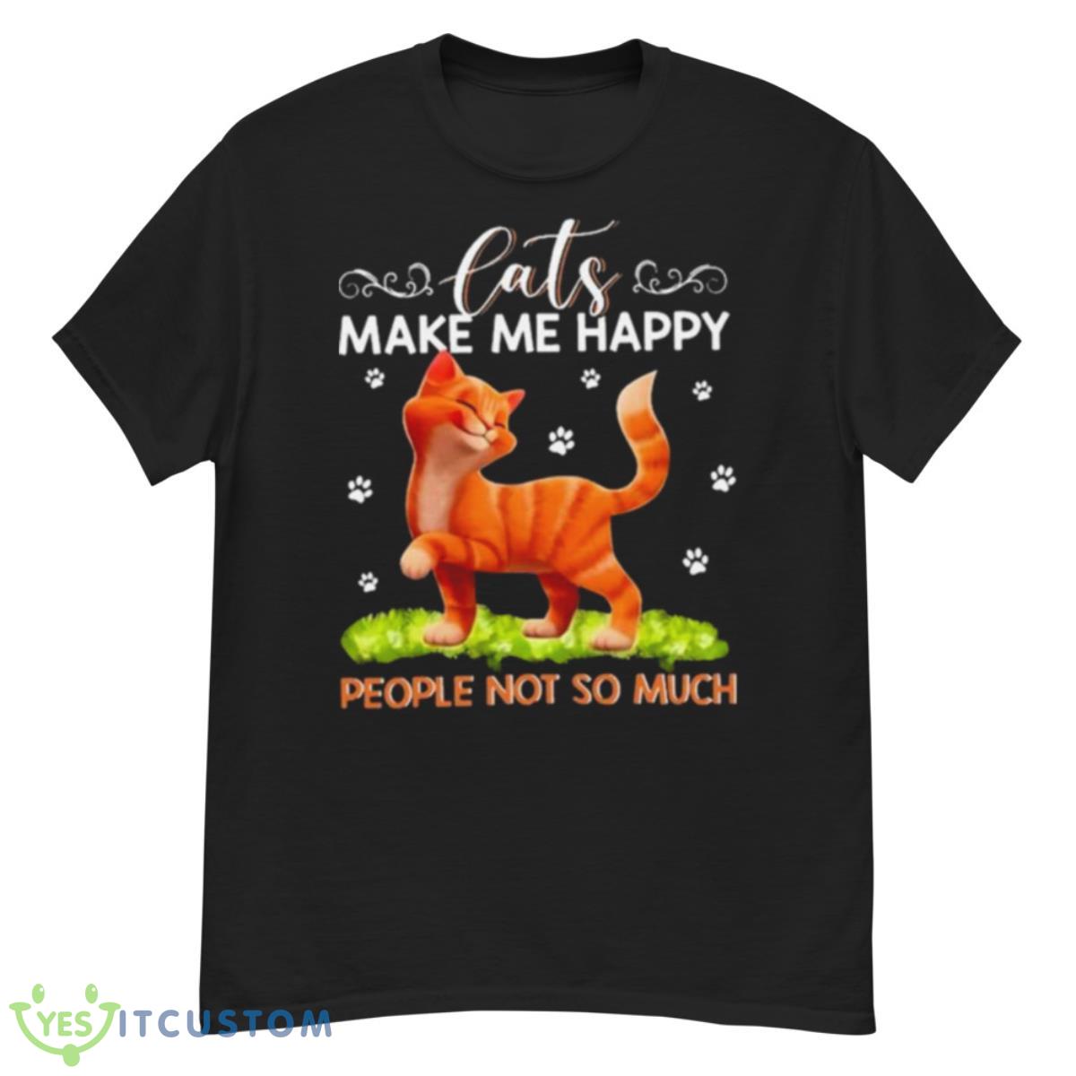 Cats Make Me Happy People Not So Much Shirt 12 Cats Make Me Happy People Not So Much Shirt - G500 Men’s Classic T-Shirt